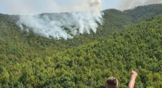 Katër avionë janë angazhuar për shuarjen e zjarrit mbi fshatin Gaber