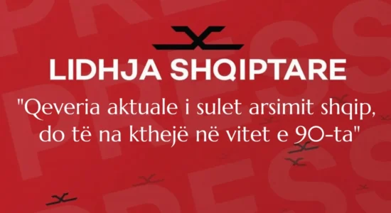Lidhja Shqiptare: Qeveria aktuale i sulet arsimit shqip, do të na kthejë në vitet e 90-ta