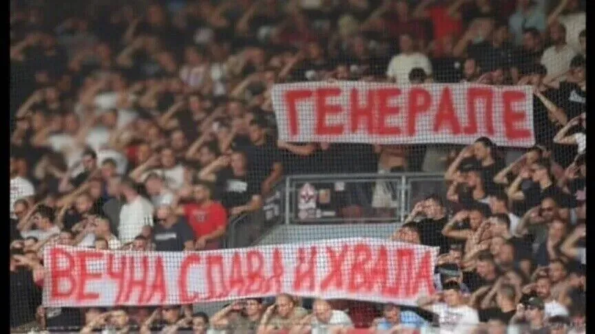UEFA nis hetim ndaj Crvena Zvezdës për pankartën në nderim të  Kasapit të Bosnjës 