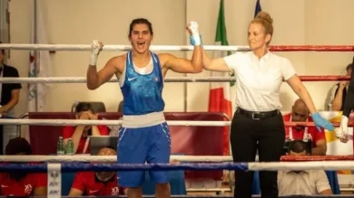 Boksierja kosovare Donjeta Sadiku