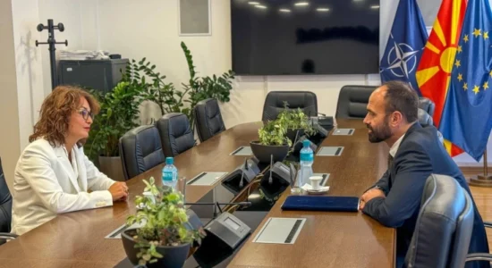 Shasivari priti në takim pune drejtoreshën e Akademisë për gjyqtarë dhe prokurorë publikë, Irina Trajkoska Strezoski