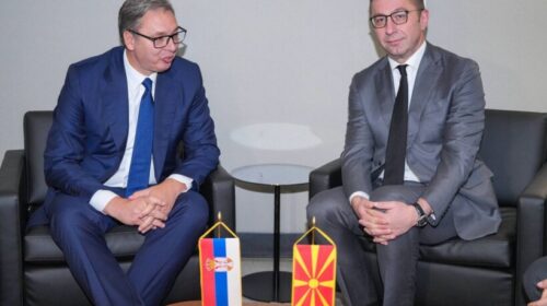 Mickoski në Nju Jork takon Vuçiqin, sot do t’i drejtohet Asamblesë së Përgjithshme të OKB-së
