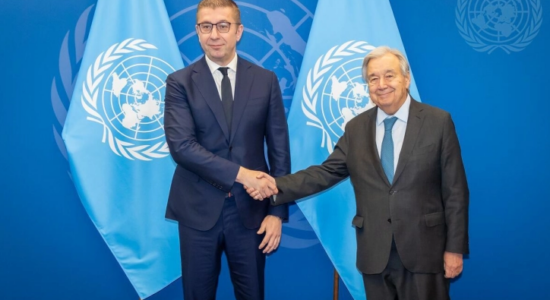 Mickoski u takua me Gutereshin: U konfirmua bashkëpunimi i shkëlqyeshëm mes Kombeve dhe Maqedonisë