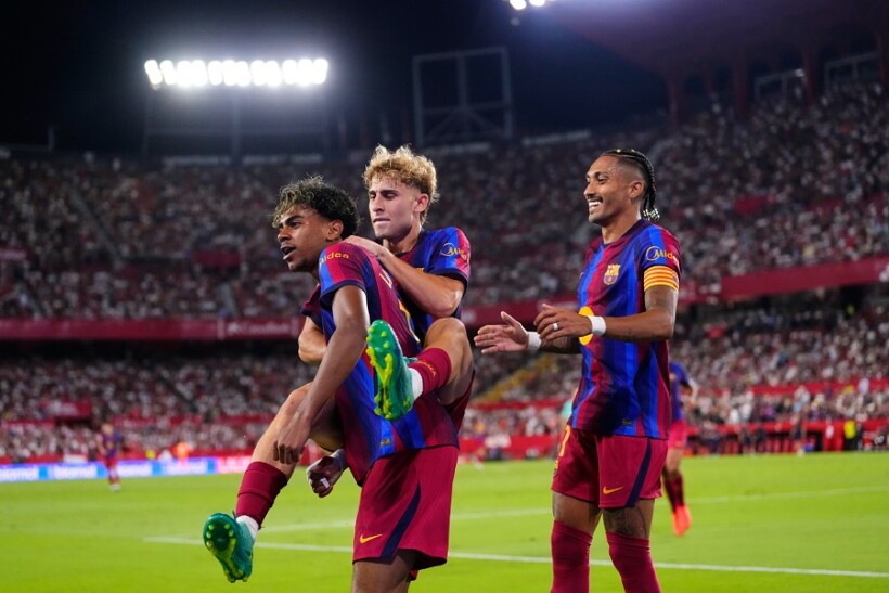 “Tridenti” Raphinha-Lamine-Fermín shënon shumë më tepër se Mbappé-Vinícius-Bellingham