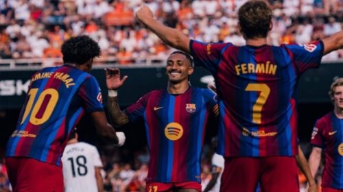 Barça s’e lë të marrë frymë Valencian, me pesë gola regjistron fitoren e katërt radhazi