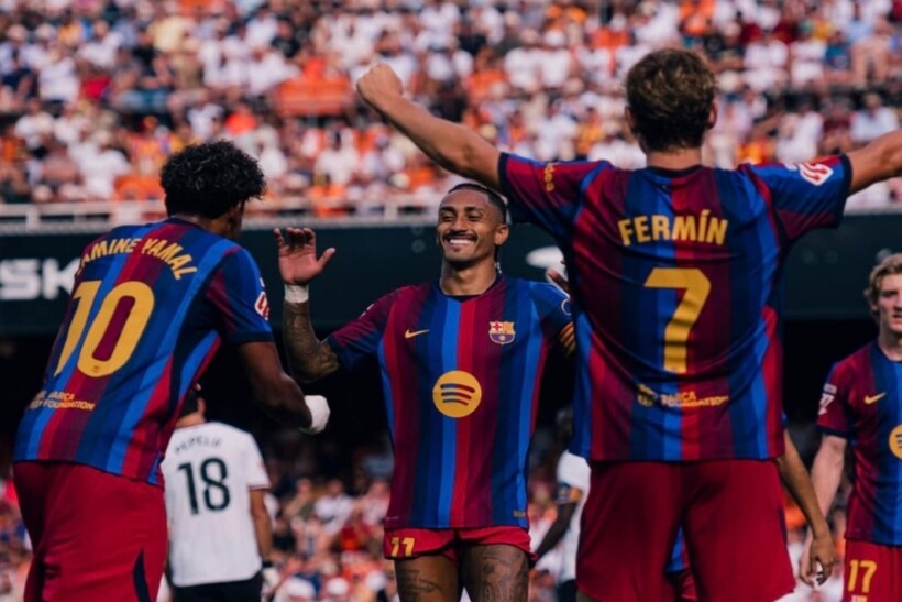Barça s e lë të marrë frymë Valencian  me pesë gola regjistron fitoren e katërt radhazi