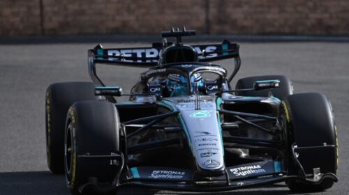 Russell fitore drithëruese në Baku, dy Red Bull në podium