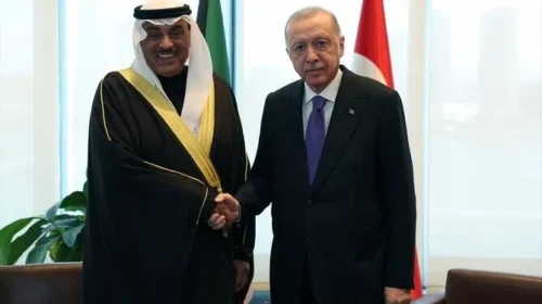 Presidenti turk dhe princi i kurorës i Kuvajtit takohen në margjinat e takimit të OKB-së