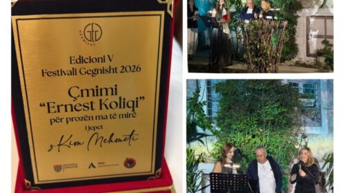 Kim Mehmeti fiton vendin e parë në prozë me “Pesë Zojat e Shkodrës