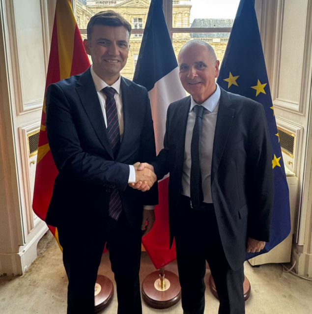 Osmani nga Parisi: Perspektiva evropiane e Maqedonisë së Veriut dhe Marrëveshja e Ohrit në fokus të takimeve në institucionet franceze