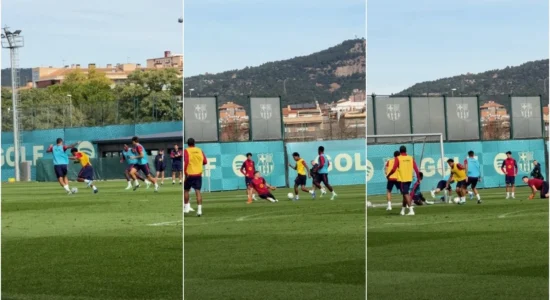 (VIDEO) Yamal dhuron spektakël në stërvitje para El Clasicos ndaj Real Madridit
