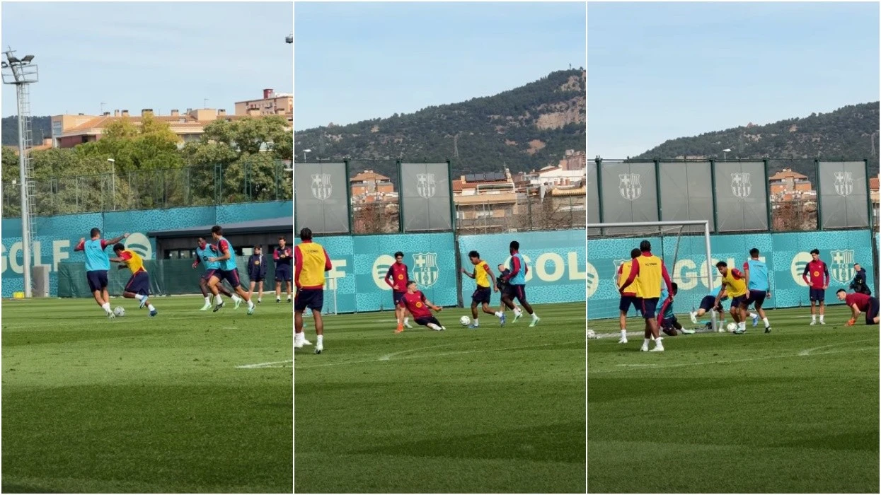 (VIDEO) Yamal dhuron spektakël në stërvitje para El Clasicos ndaj Real Madridit