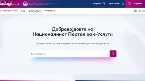 MTD: 27.345 kërkesa të parashtruara për një muaj në portalin për shërbime elektronike uslugi.gov.mk