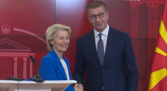 (VIDEO) Mickoski dhe Filipçe përplasen për mesazhin e Von Der Leyen