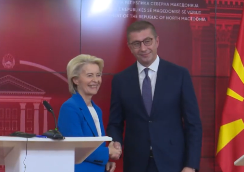(VIDEO) Mickoski dhe Filipçe përplasen për mesazhin e Von Der Leyen